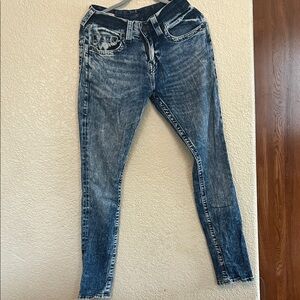 True Religion Men's Blue Relaxed Skinny Jeans